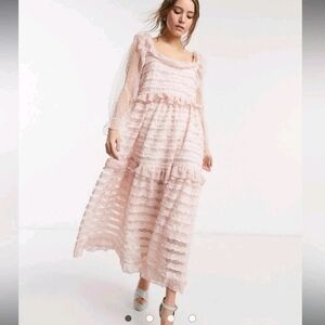 Sister Jane Small Talk Ruffle Midi Dress